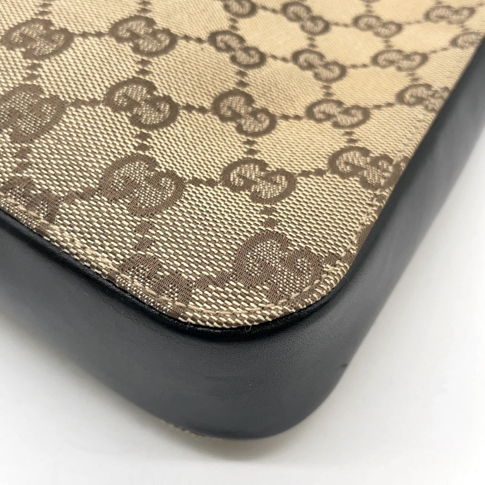 Gucci shoulder bag Tan and Black Monogram Tote - Picture 10 of 15
